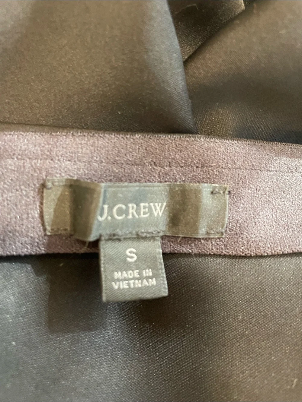 J. Crew Silky Black Midi Skirt S